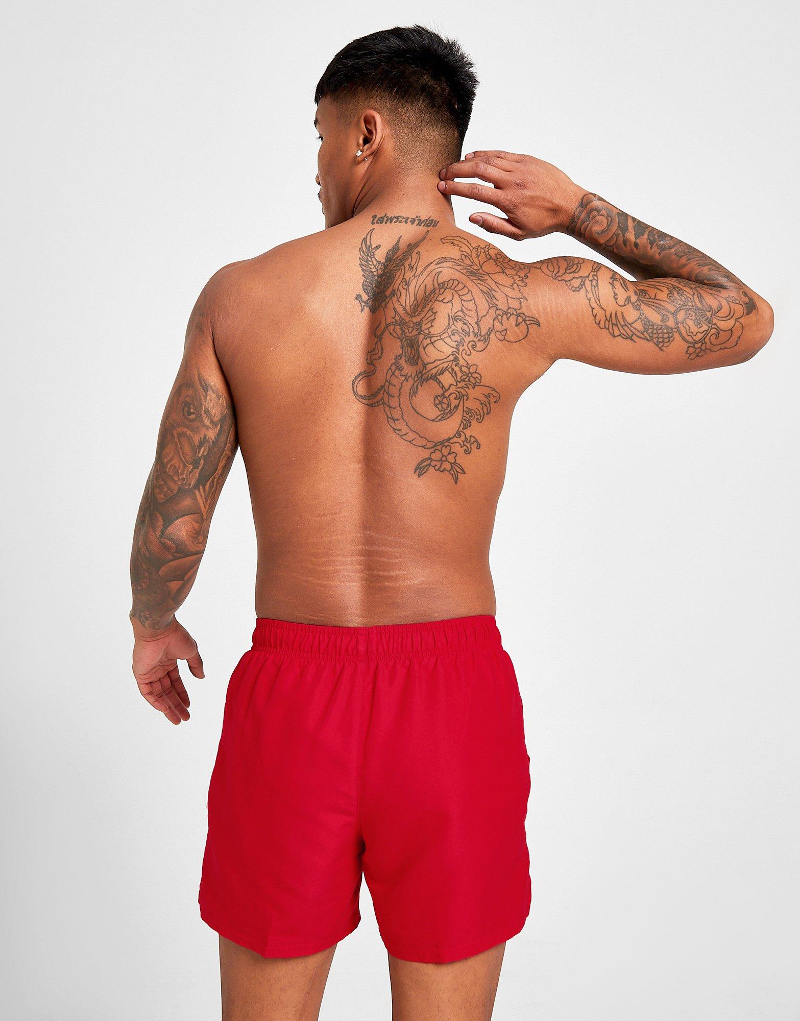 Férfi rövidnadrág NIKE SWIM  RÖVIDNADRÁG ESSENTIAL 5" NESSA560-614 Piros