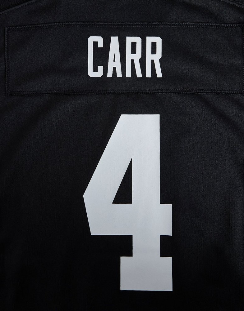 Komplet dresowy dziecięcy NIKE KOMPLET NFL LAS VEGAS RAIDERS CARR #4 JERSEY JUNIOR 2Z1B7N1P9LVR Czarny