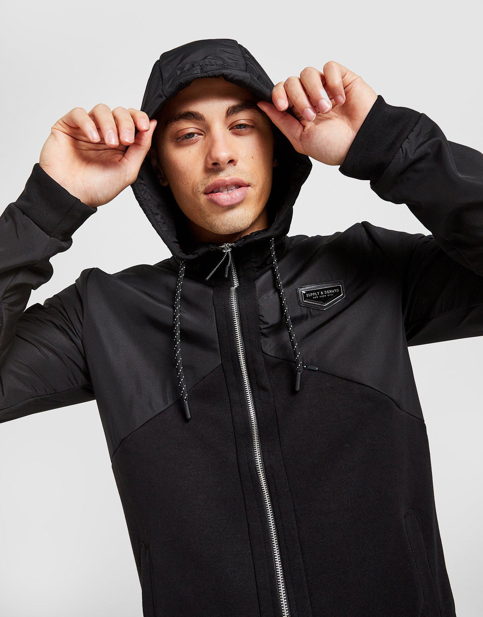 Bluza męska SUPPLY & DEMAND BLUZA Z KAPTUREM PEAK HOODIE SUPTM15384 Czarny