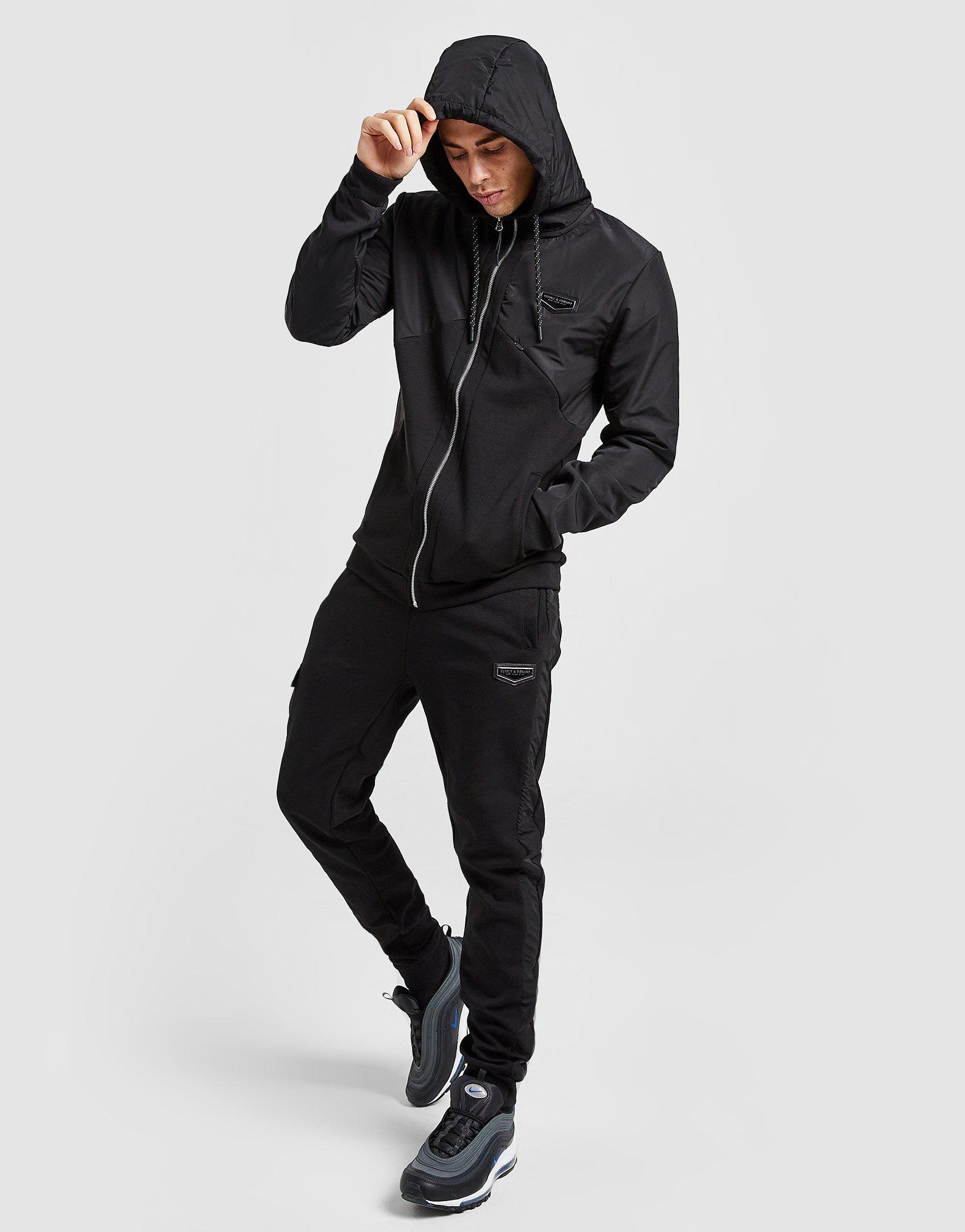 Bluza męska SUPPLY & DEMAND BLUZA Z KAPTUREM PEAK HOODIE SUPTM15384 Czarny