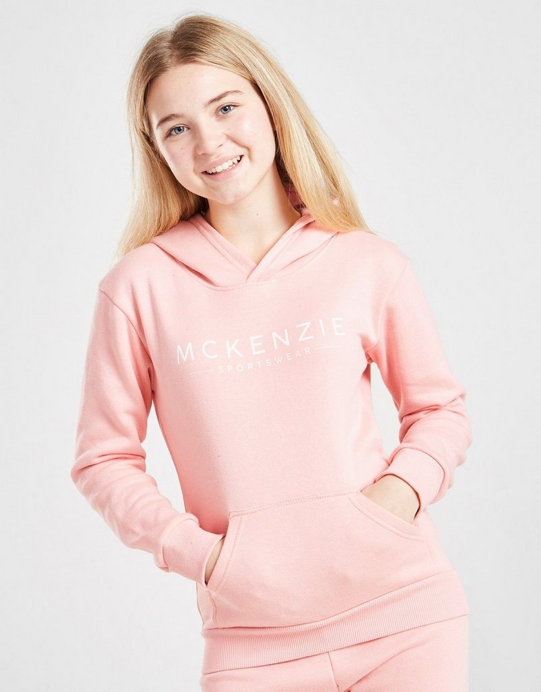 Detská tepláková súprava MCKENZIE GIRLS' ESSENTIAL HOODED TRACKSUIT JUNIOR  MCKTJ14353MPK Ružová