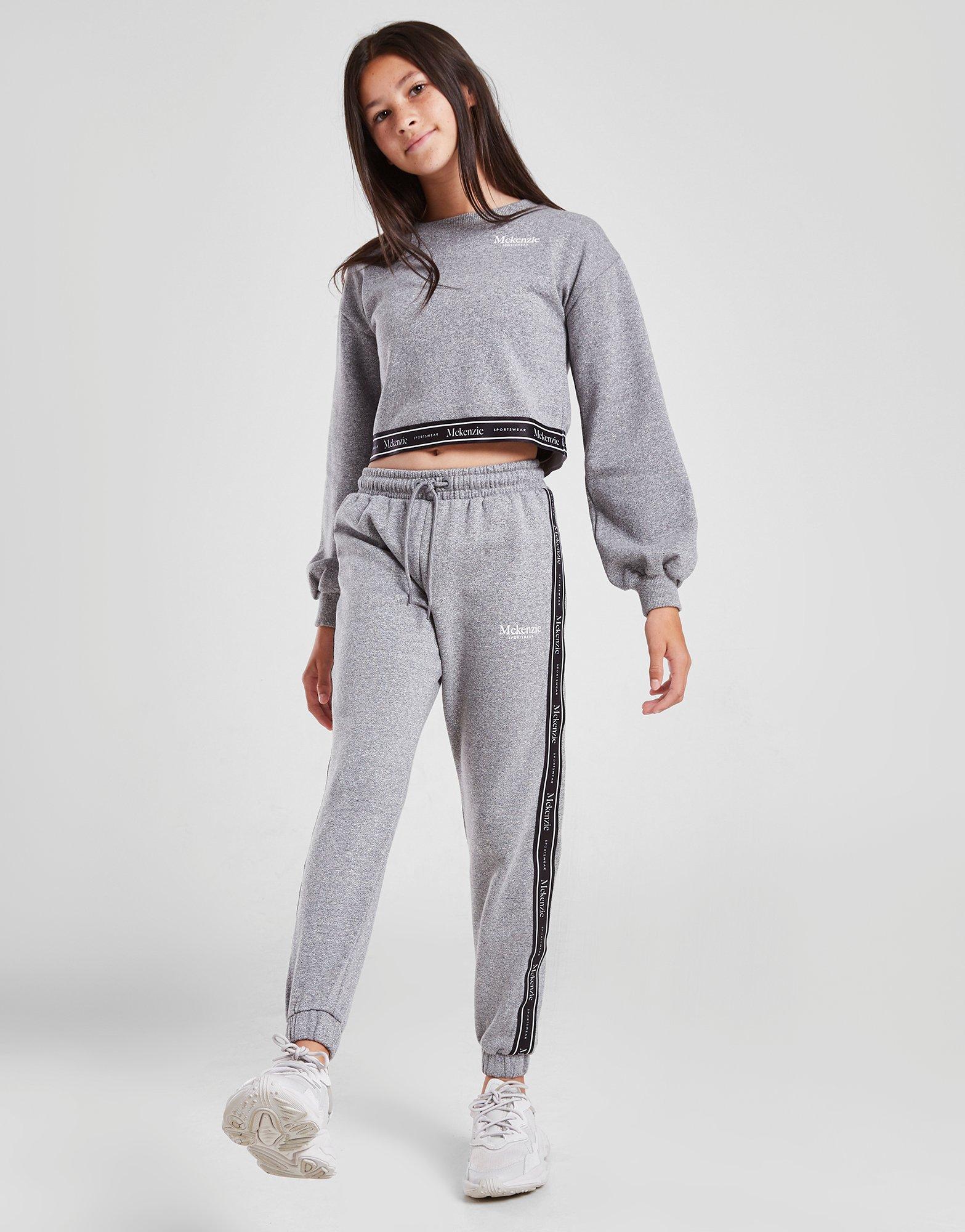 MCKENZIE SPODNIE GIRLS' MAYA TAPE JOGGERS JUNIOR MCKTJ14552GRY Szary