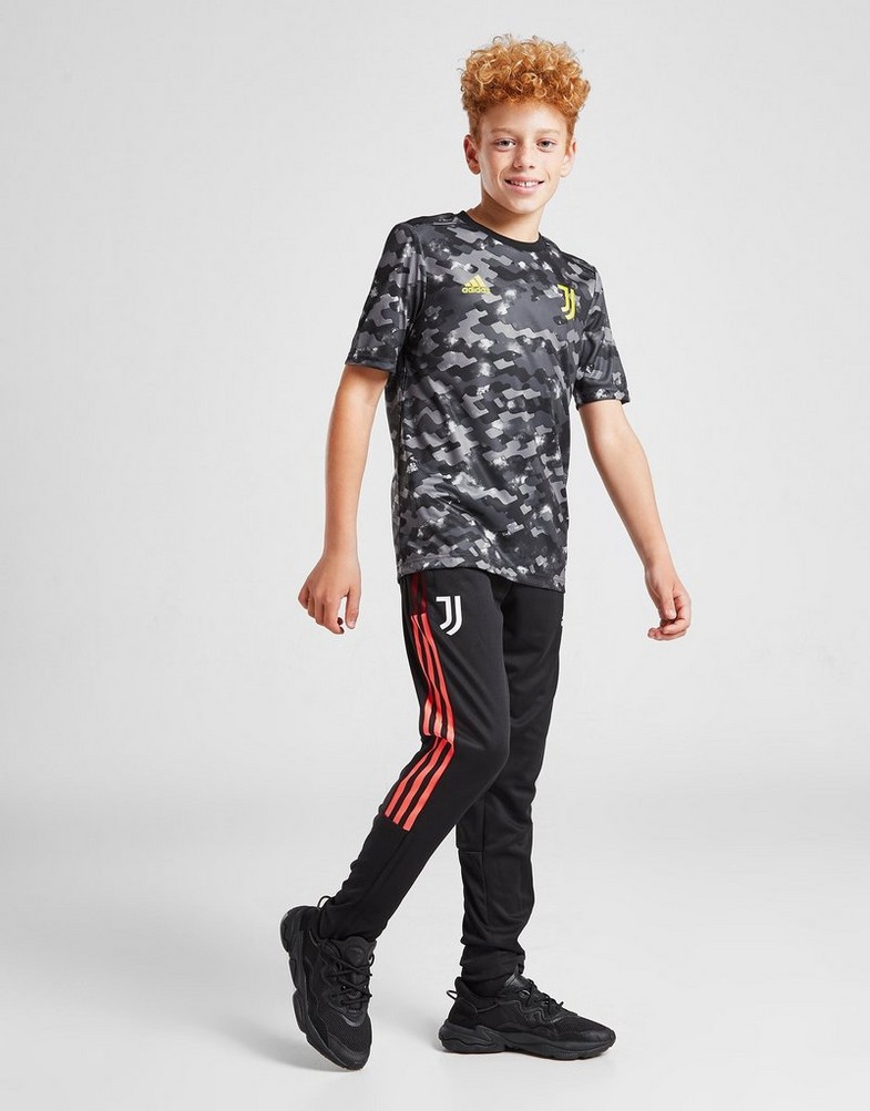 Komplet dresowy dziecięcy ADIDAS DRES JUVENTUS 2021/22 TIRO TRAINING PANTS JUNIOR GR2959 Czarny