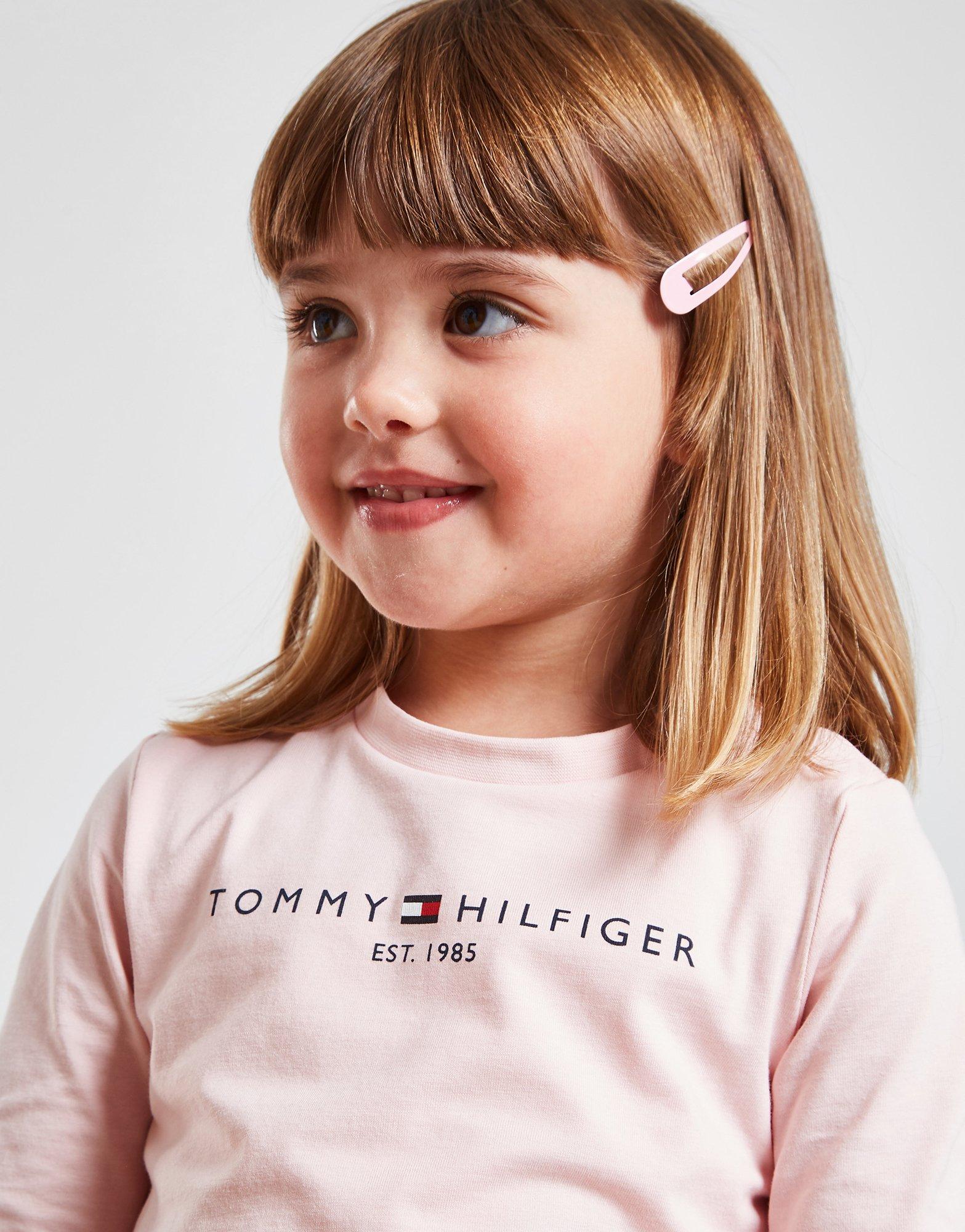 Детска тениска TOMMY HILFIGER ТЕНИСКА GIRLS TE KN0KN01249TIO Розов