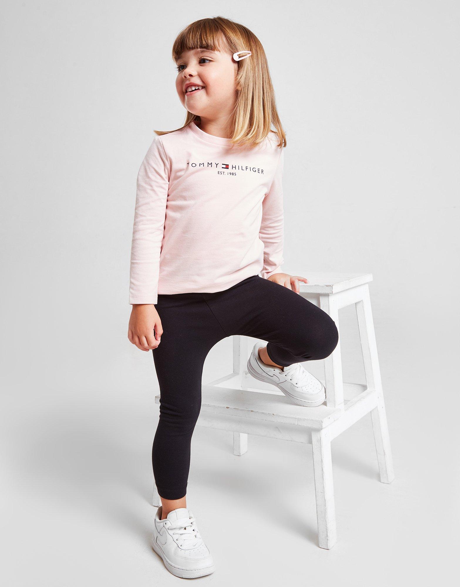 Детска тениска TOMMY HILFIGER ТЕНИСКА GIRLS TE KN0KN01249TIO Розов