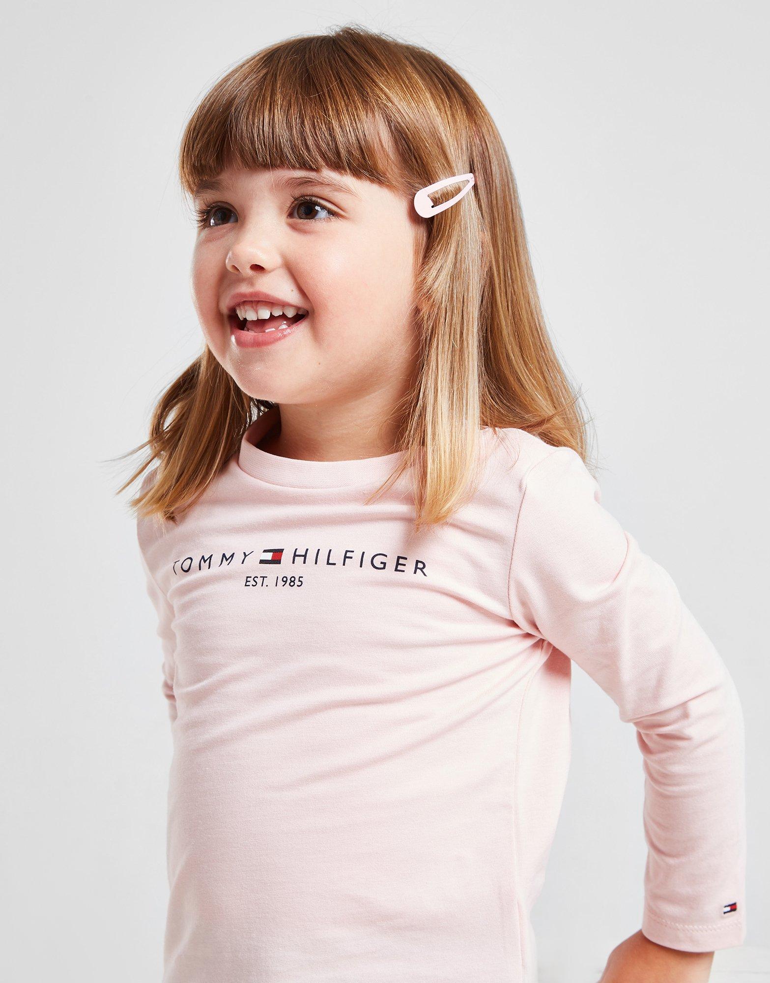 Детска тениска TOMMY HILFIGER ТЕНИСКА GIRLS TE KN0KN01249TIO Розов