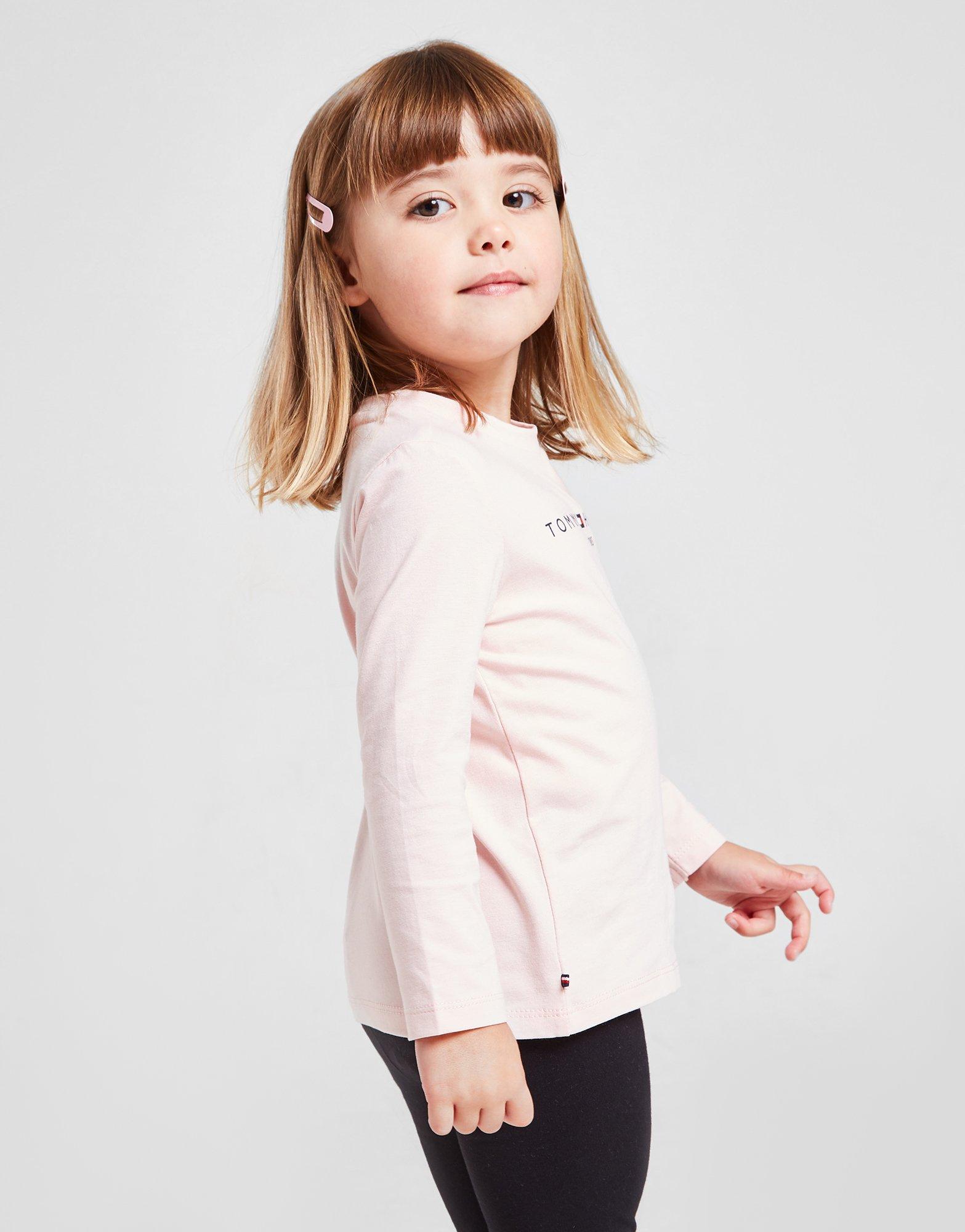 Детска тениска TOMMY HILFIGER ТЕНИСКА GIRLS TE KN0KN01249TIO Розов