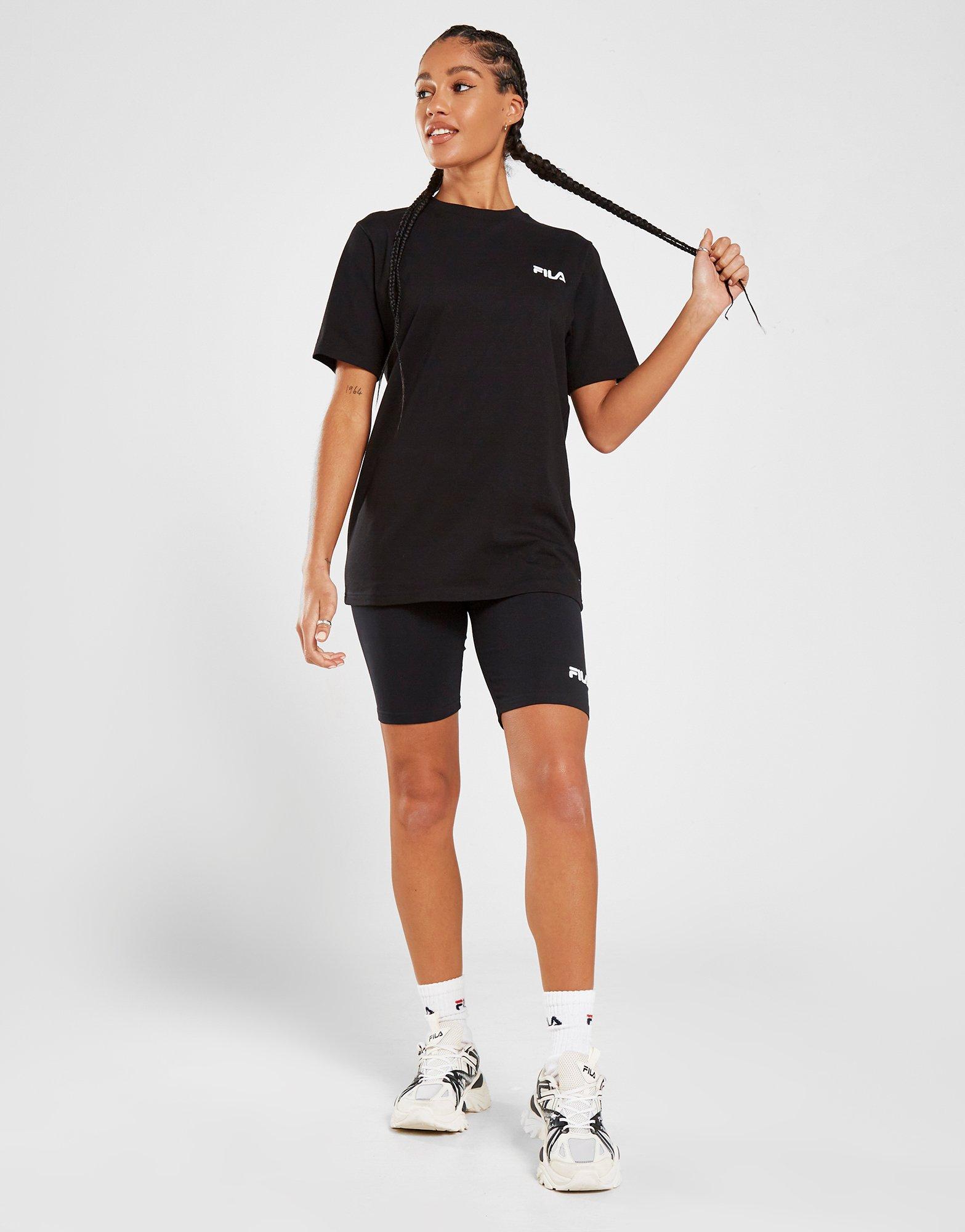 Koszulka, t-shirt damski FILA T-SHIRT CORE BOYFRIEND T-SHIRT JENNIEBLK Czarny