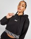 FILA BLUZA Z KAPTUREM JAQUARD BOXY CROP HOODIE