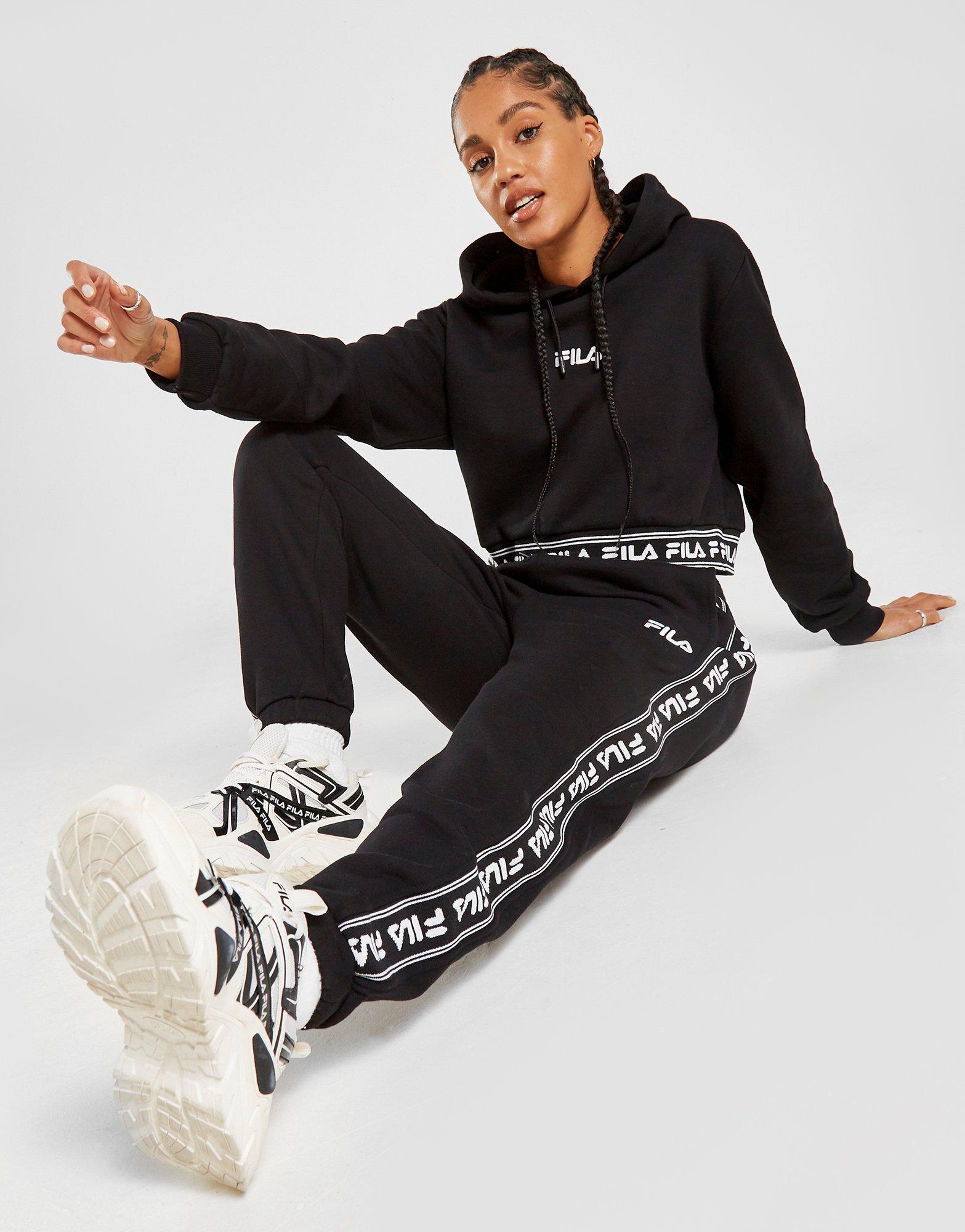FILA SPODNIE JAQUARD FLEECE JOGGERS SAMMYBLK Czarny