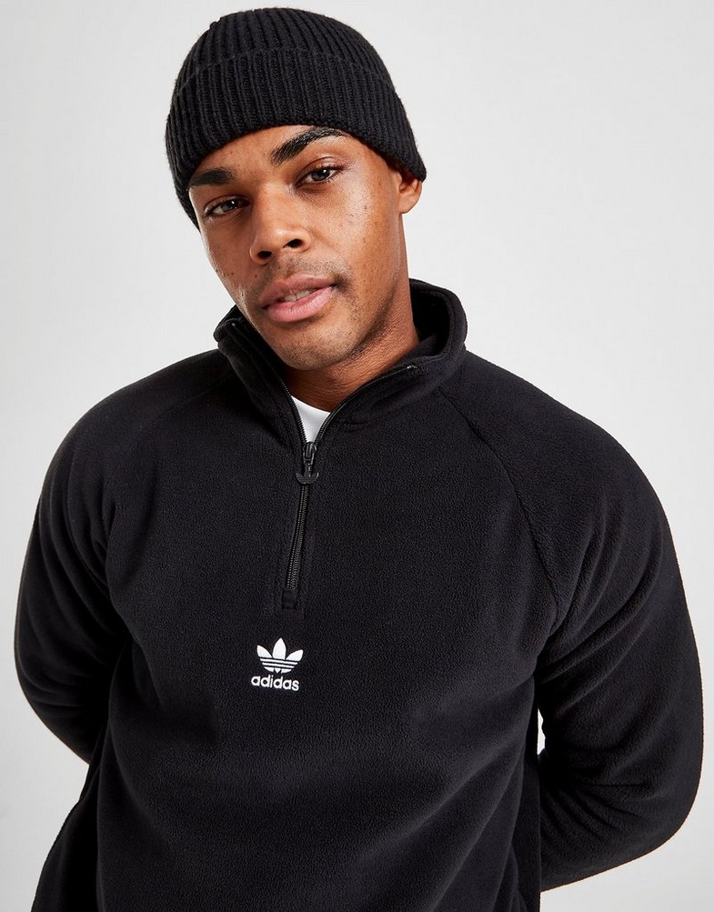 Bluza męska ADIDAS BLUZA ROZPINANA ESS POLAR HZ BLK H06680 Czarny