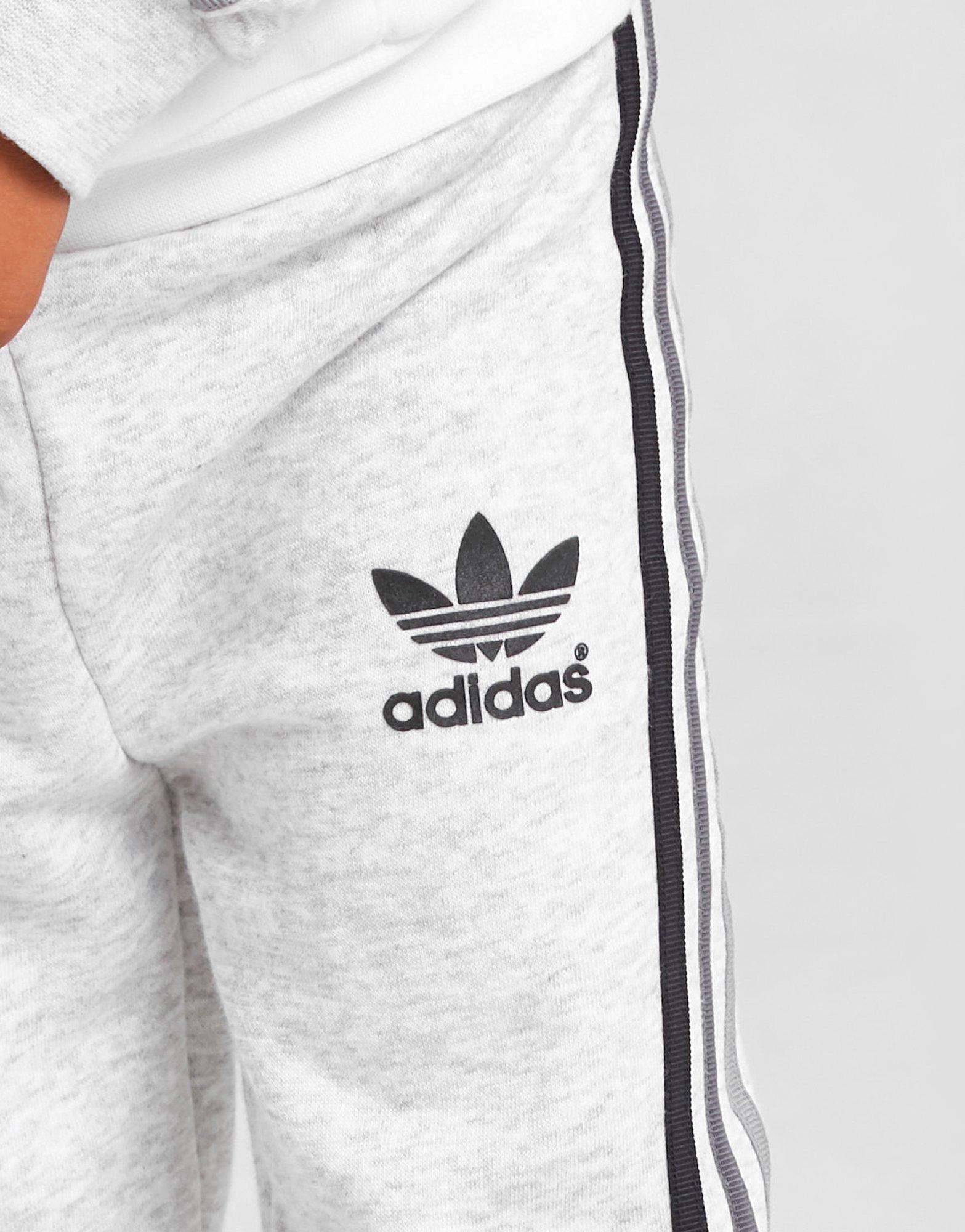 Komplet dresowy dziecięcy ADIDAS DRES 1/4 ZIP TRACKSUIT HA6496 Szary