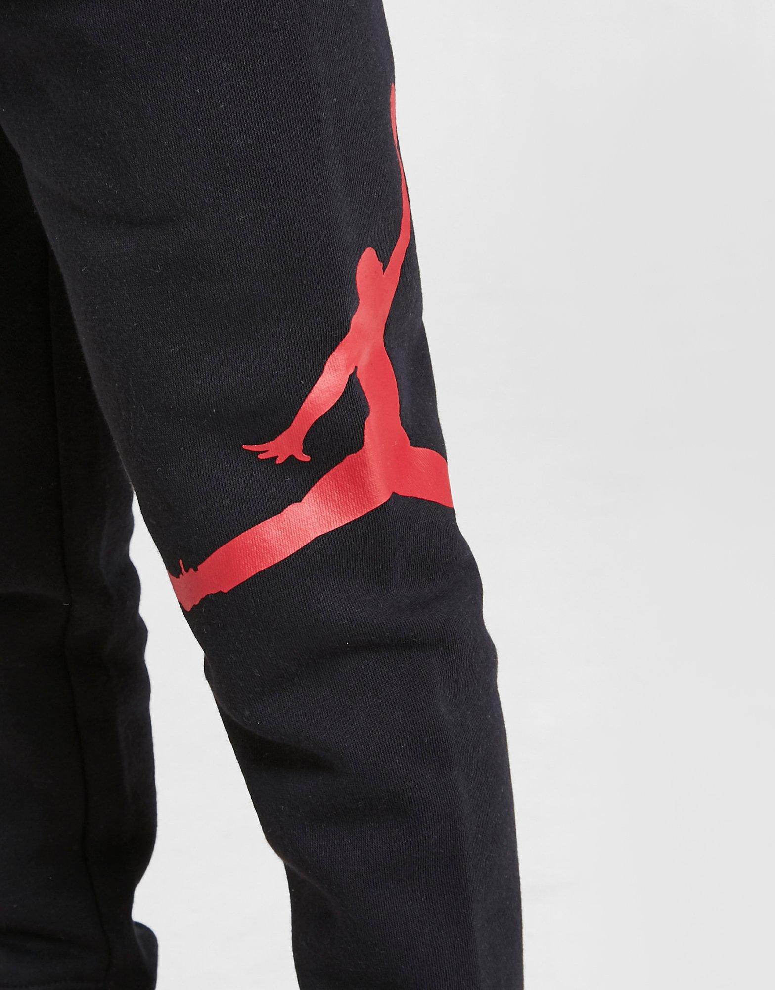 Koszulka, t-shirt dziecięcy JORDAN T-SHIRT LONG SLEEVE T-SHIRT/JOGGERS SET 85B010023 Biały