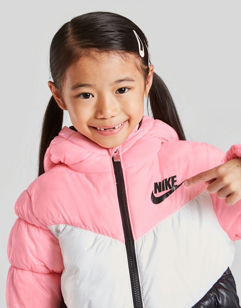 Gyerek kabát NIKE KABÁT GIRLS' COLOUR BLOCK JACKET CHILDREN 36I395A6A Rózsaszín