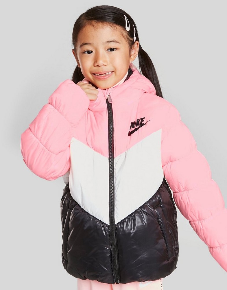 Gyerek kabát NIKE KABÁT GIRLS' COLOUR BLOCK JACKET CHILDREN 36I395A6A Rózsaszín