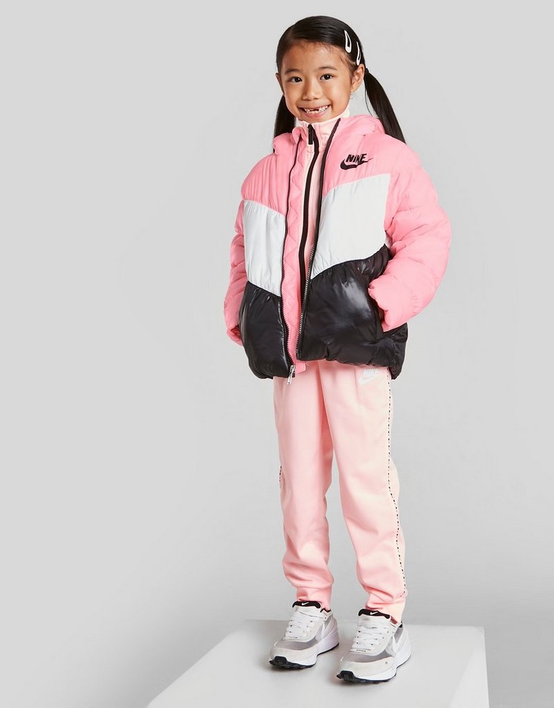 Gyerek kabát NIKE KABÁT GIRLS' COLOUR BLOCK JACKET CHILDREN 36I395A6A Rózsaszín