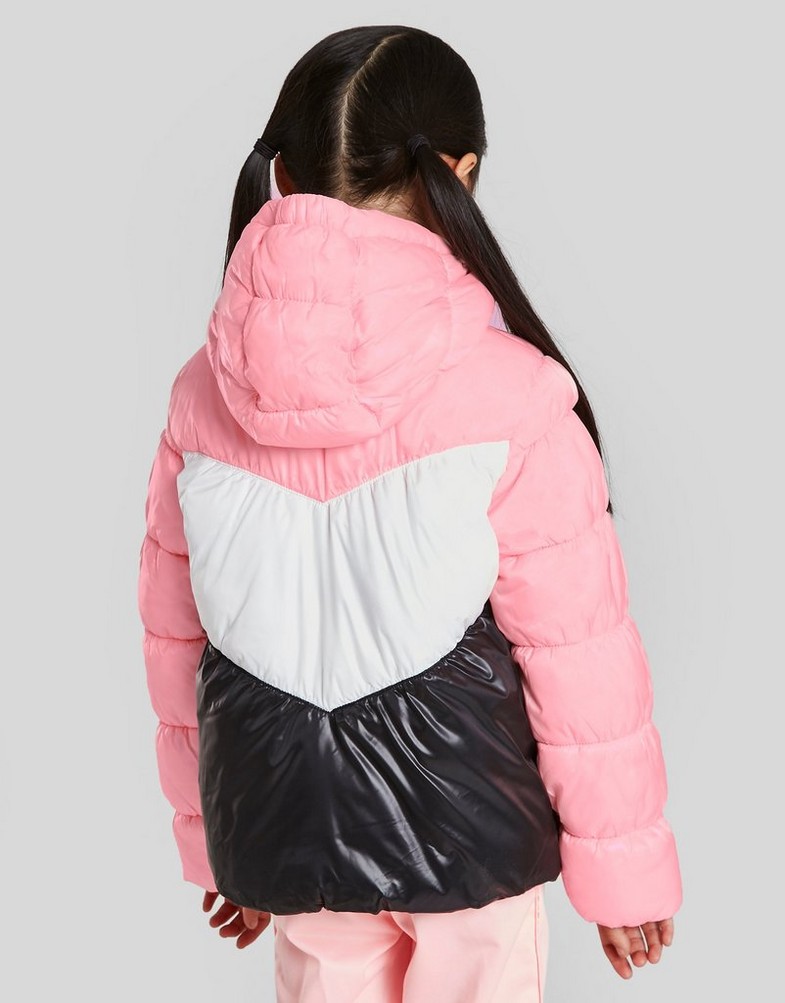 Gyerek kabát NIKE KABÁT GIRLS' COLOUR BLOCK JACKET CHILDREN 36I395A6A Rózsaszín