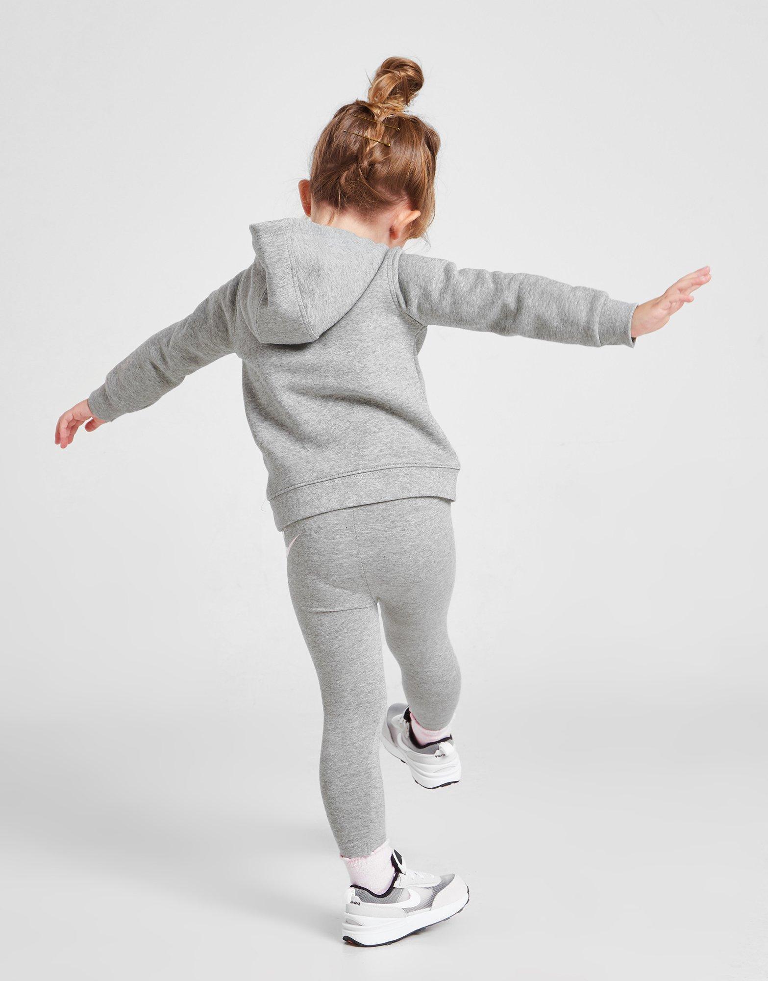 Komplet dresowy dziecięcy NIKE DRES GIRLS' LOGO HOODIE/LEGGINGS SET 06H244G0D Różowy