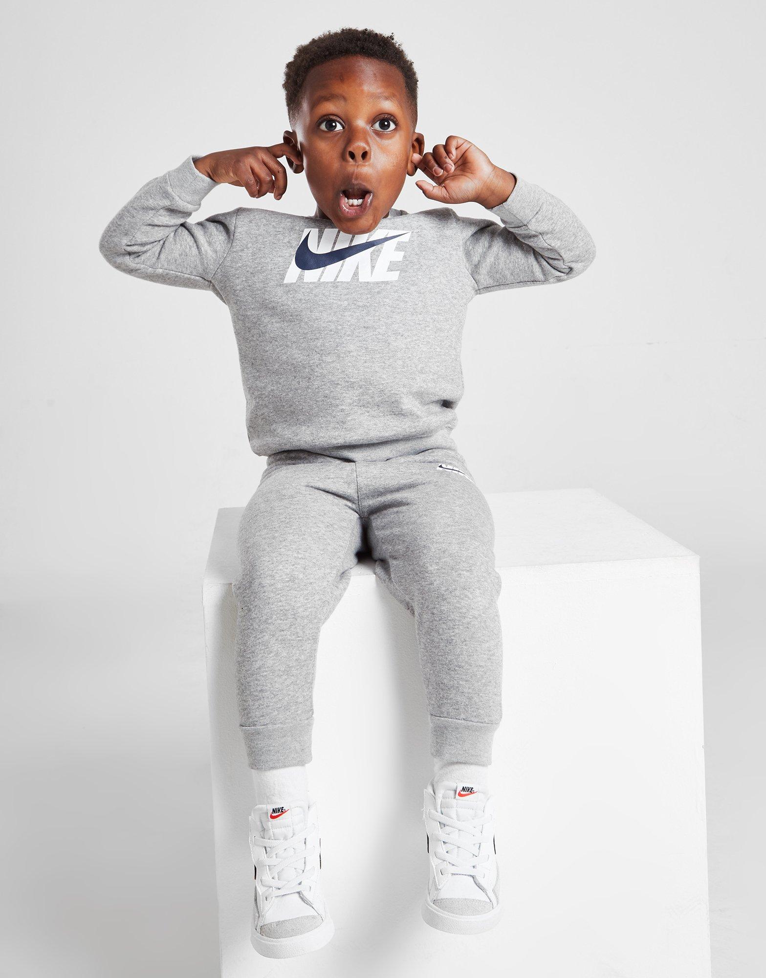 Komplet dresowy dziecięcy NIKE DRES CLUB CREW TRACKSUIT 56H754042 Szary