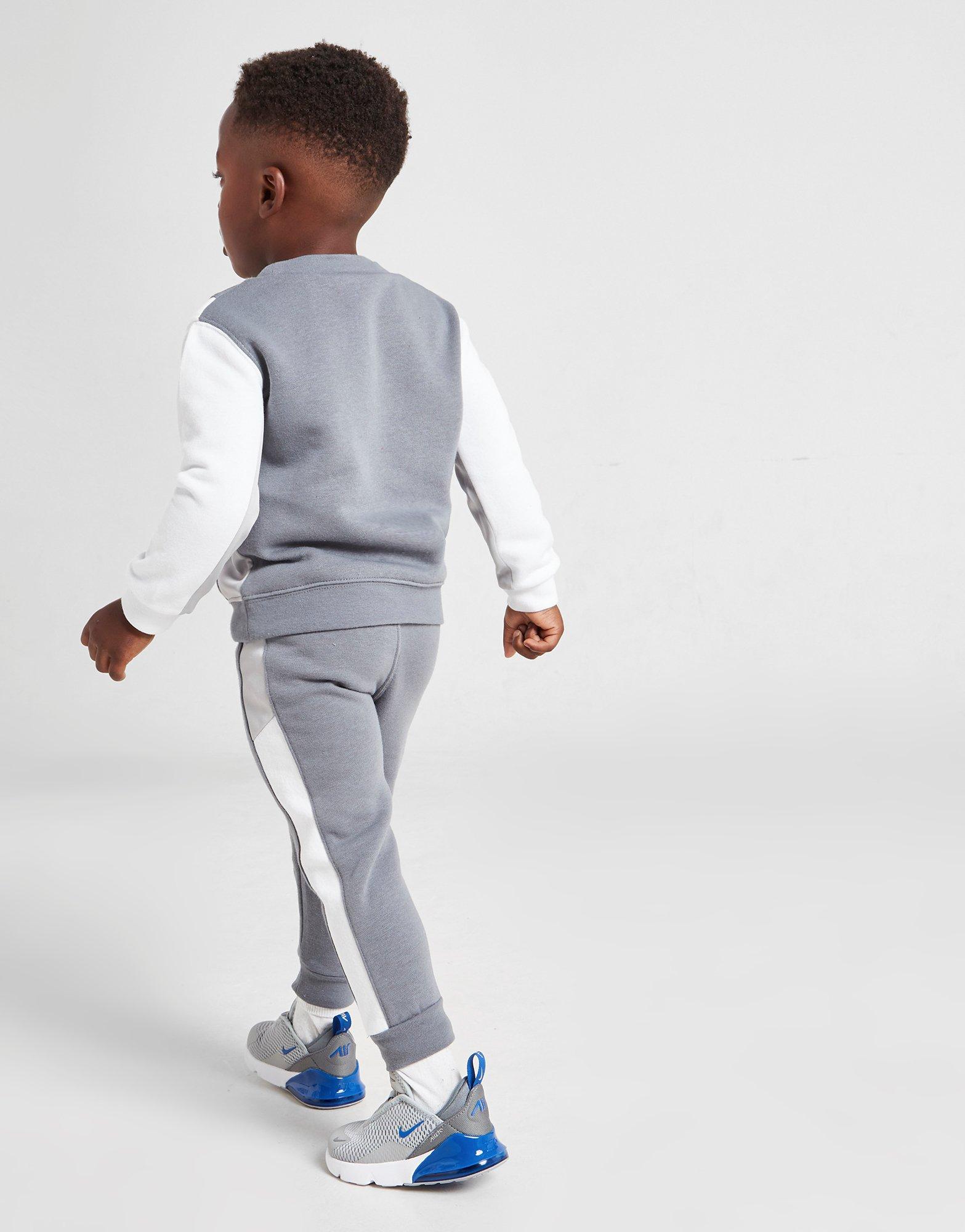 Komplet dresowy dziecięcy NIKE DRES HYBRID CREW TRACKSUIT 56H8510A1 Szary