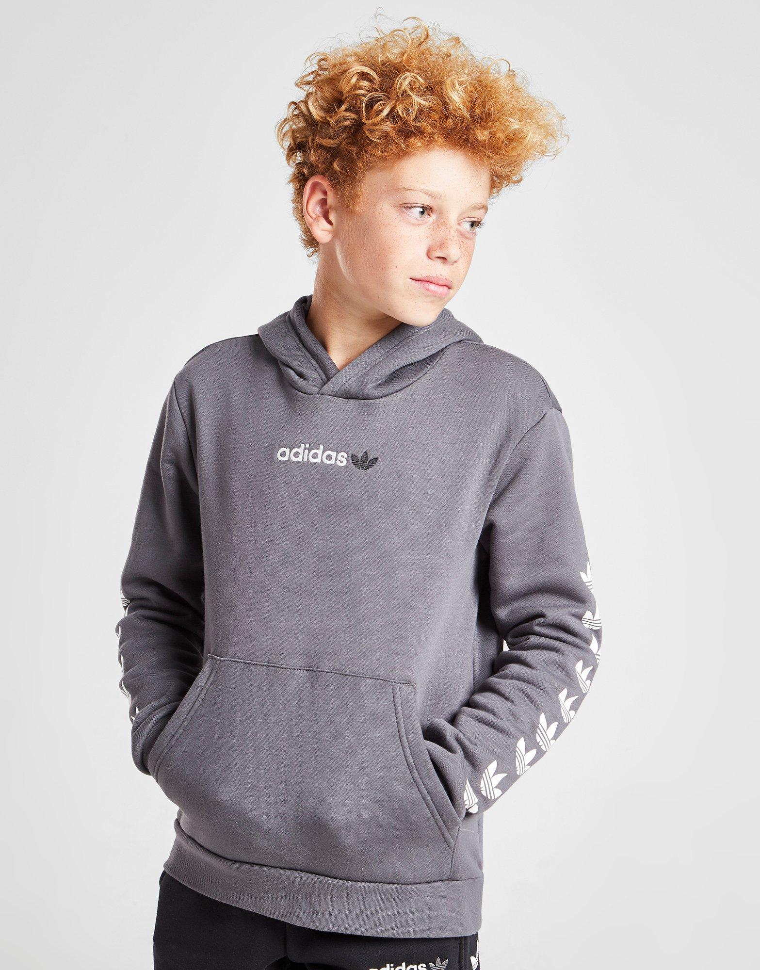 ADIDAS BLUZĂ CU GLUGĂ REPEAT TREFOIL H31453 Gri