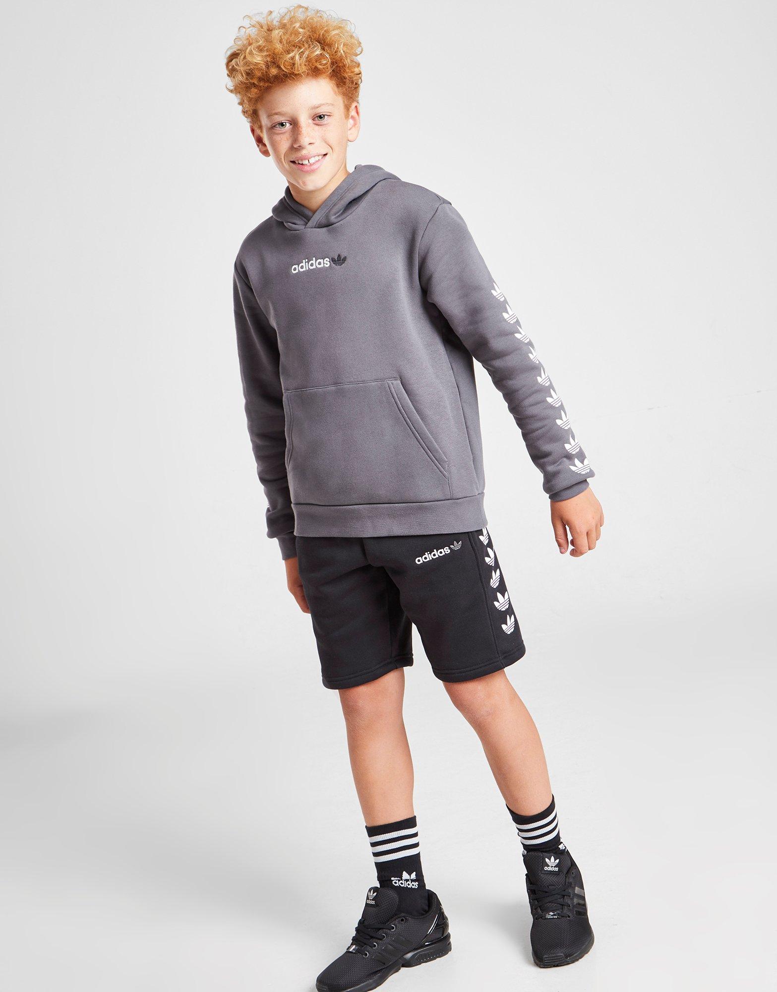 ADIDAS BLUZĂ CU GLUGĂ REPEAT TREFOIL H31453 Gri