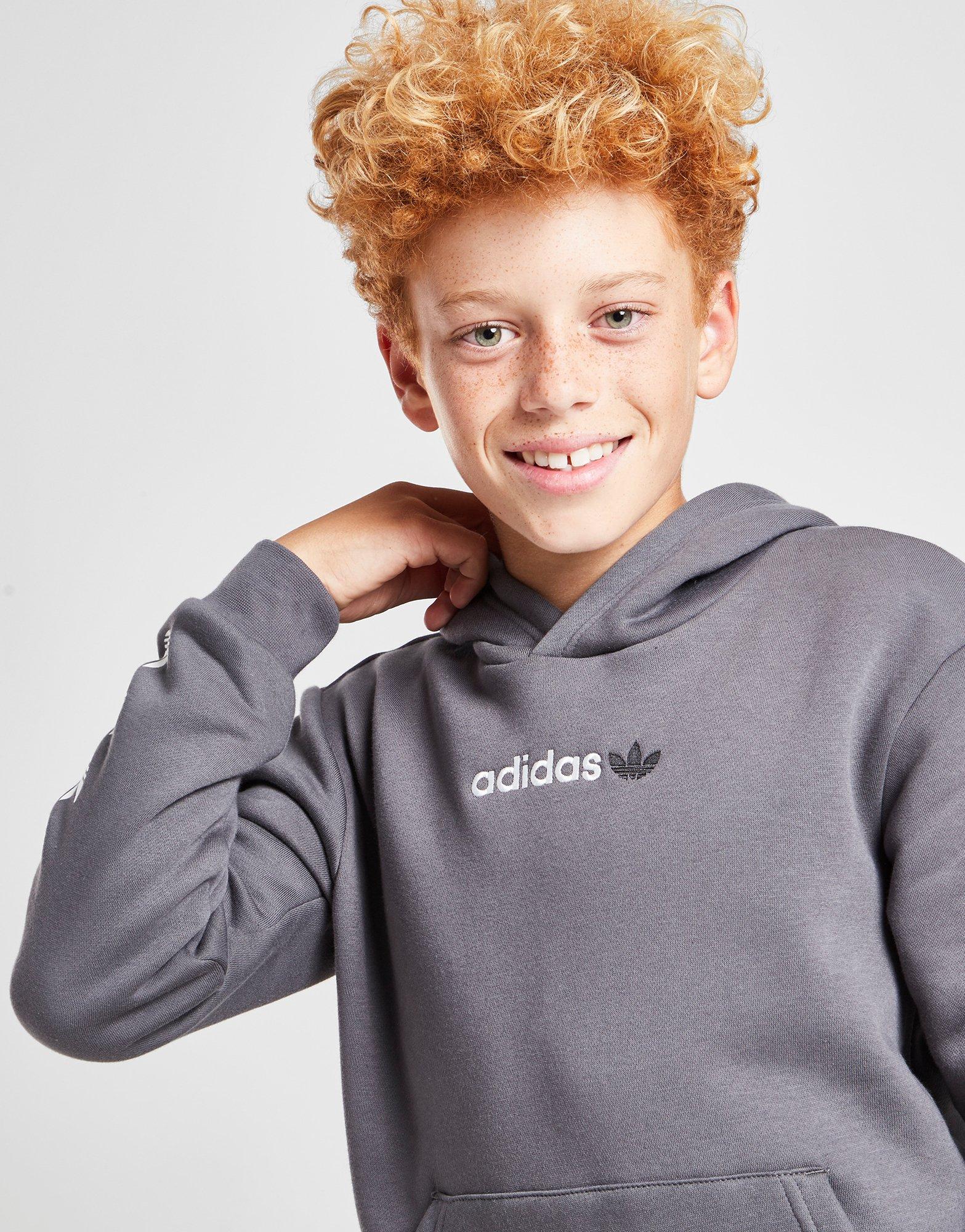 ADIDAS BLUZĂ CU GLUGĂ REPEAT TREFOIL H31453 Gri