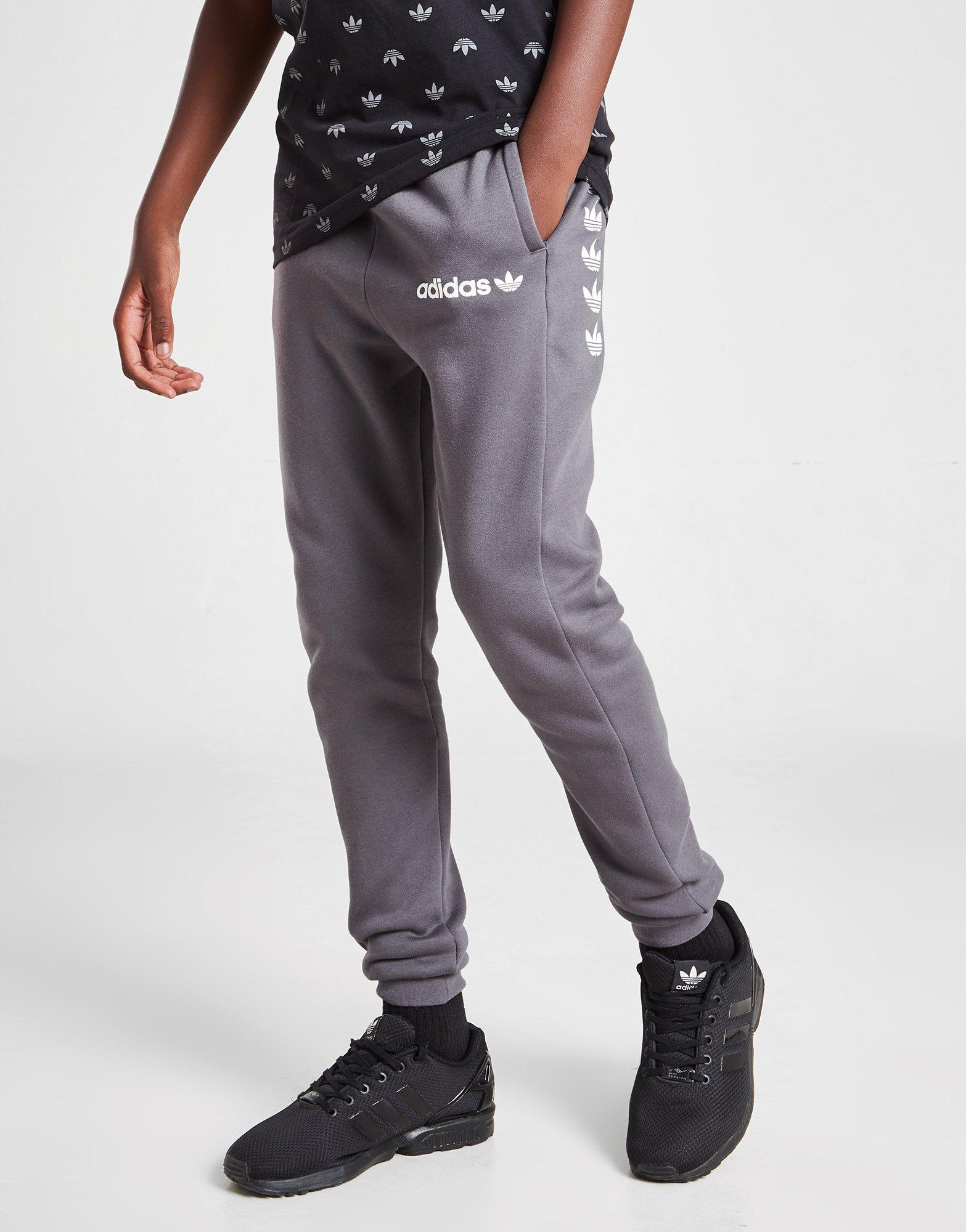 ADIDAS SPODNIE REPEAT TREFOIL JOGGERS JUNIOR H53683 Szary