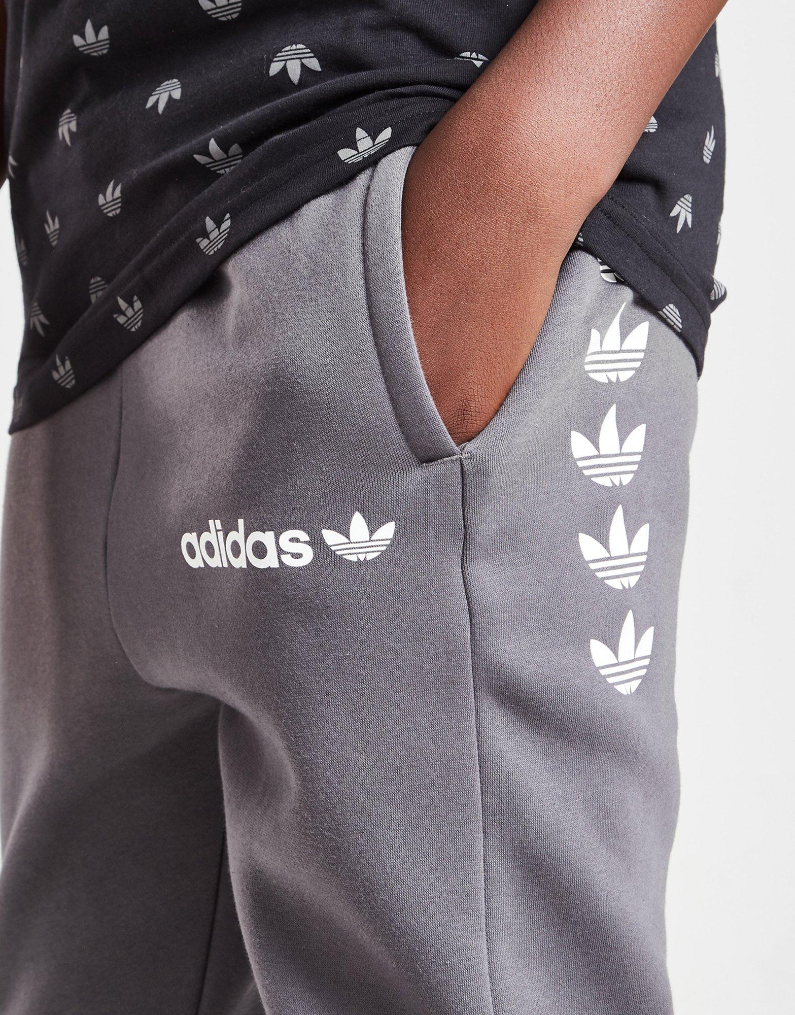 ADIDAS SPODNIE REPEAT TREFOIL JOGGERS JUNIOR H53683 Szary
