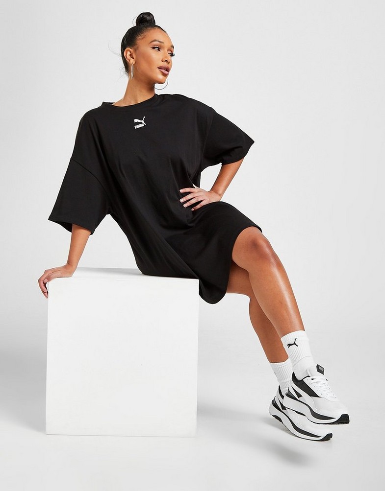 Sukienka damska PUMA SUKIENKA CLASSIC T-SHIRT DRESS 53422801 Czarny