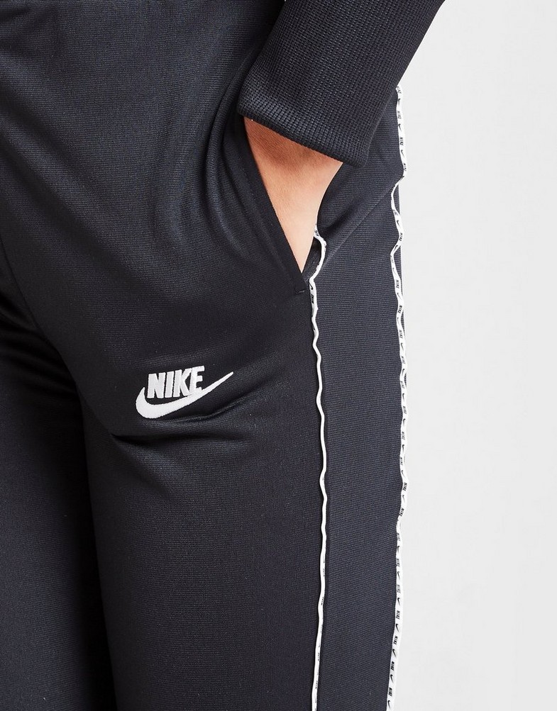 Trening pentru copii NIKE TRENING GIRLS' HIGH-WAISTED TRACKSUIT DD6302010 Negru