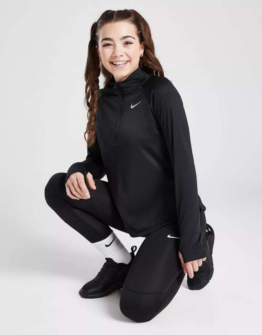 NIKE ФУТБОЛКА (G)(F)NK DF LS ТОП RUN HZ LT PNK GIRL, фото 1 з 6