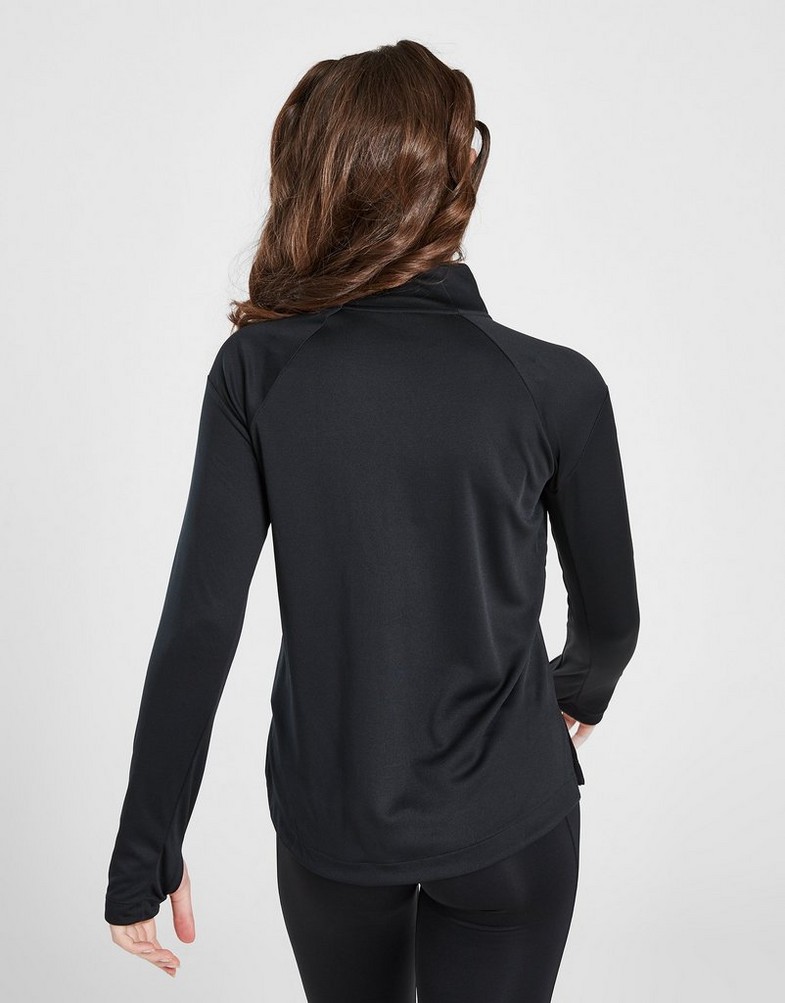 Дитячі кофти NIKE ФУТБОЛКА (G)(F)NK DF LS ТОП RUN HZ LT PNK GIRL DD7617-010 Чорний