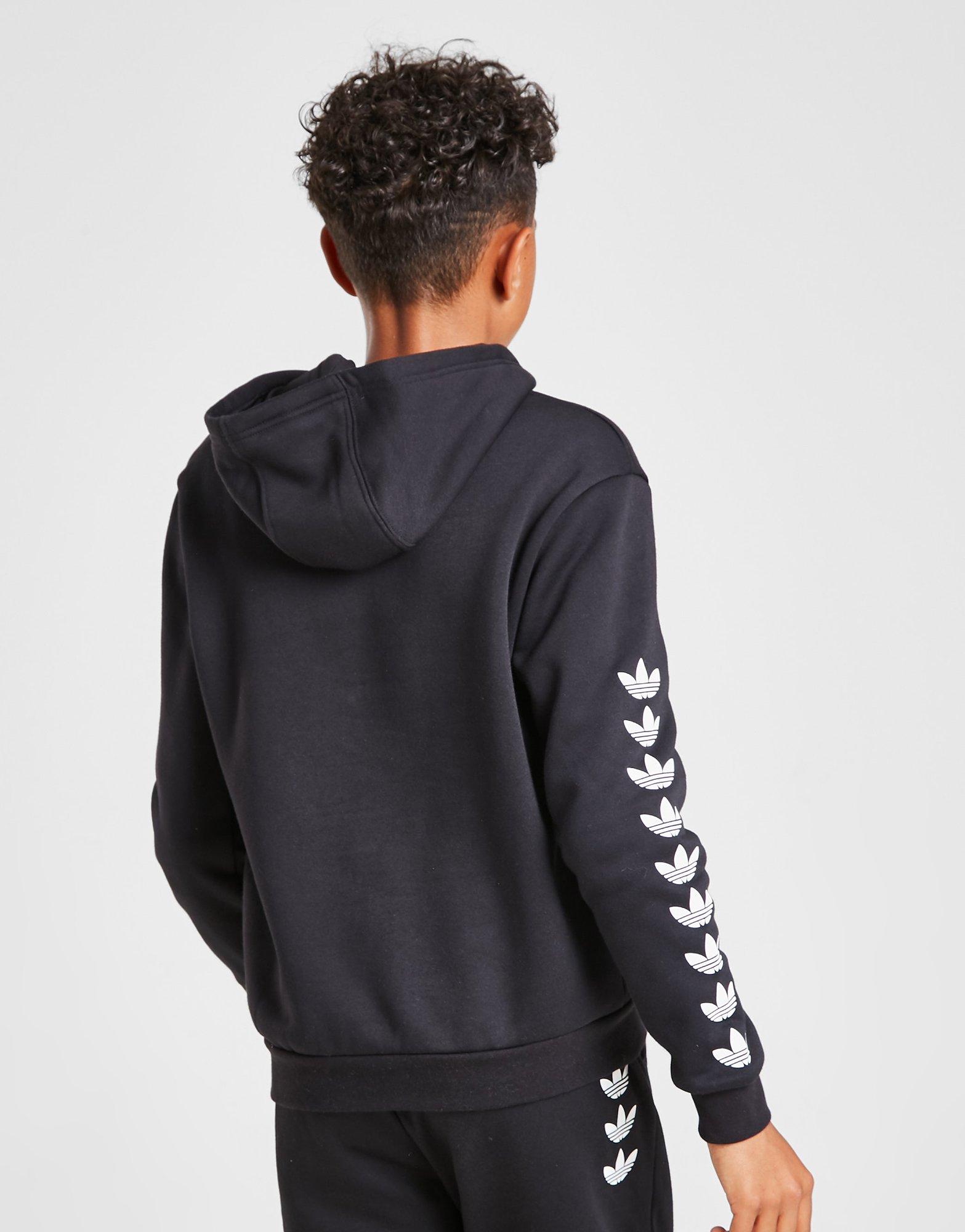 ADIDAS BLUZĂ CU GLUGĂ REPEAT TREFOIL HOODIE H31452 Negru