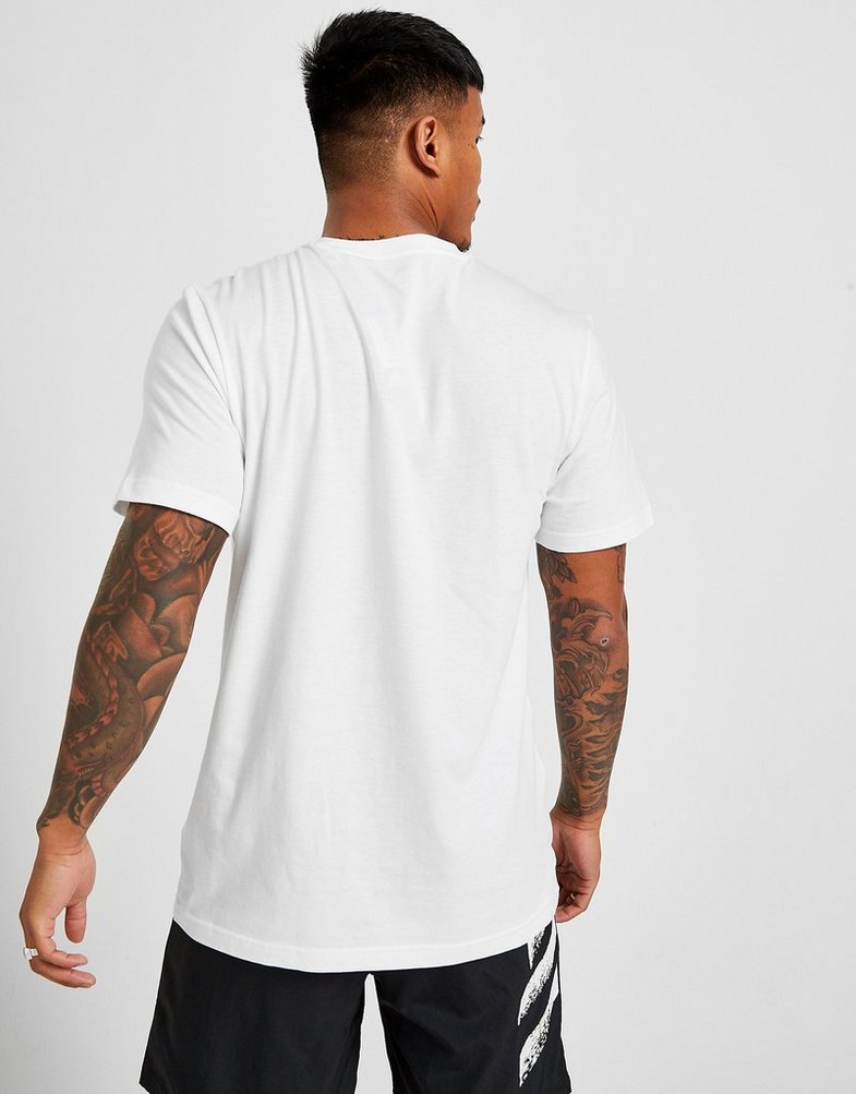 Koszulka, t-shirt męski ADIDAS T-SHIRT BADGE OF SPORT BOX FADE T-SHIRT HE7250 Biały