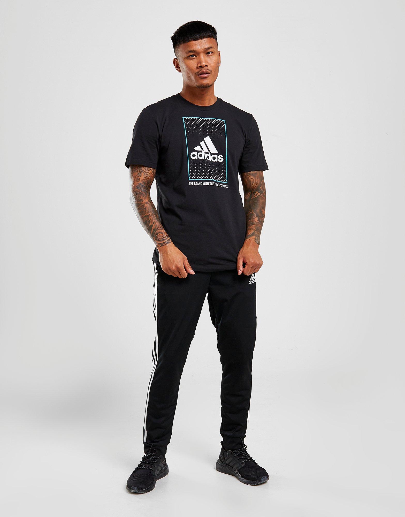 Koszulka, t-shirt męski ADIDAS T-SHIRT BADGE OF SPORT DOT FADE T-SHIRT HE7251 Czarny