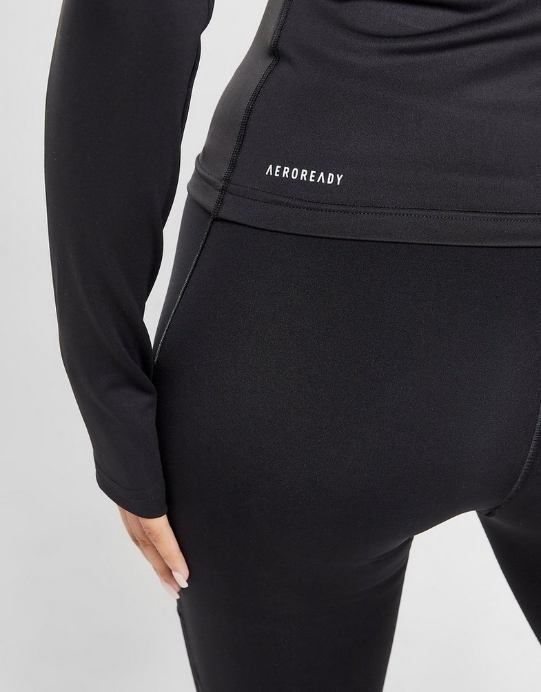 Haut De Base Femme JRB – 1/4 Zip Micro Polaire – Rouge/Noir – Taille S à XXL – Neuf