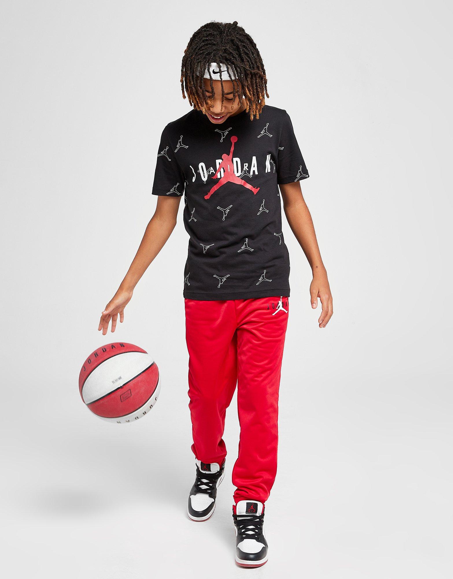 Koszulka, t-shirt dziecięcy JORDAN T-SHIRT ALL OVER PRINT T-SHIRT 95B025023 Biały