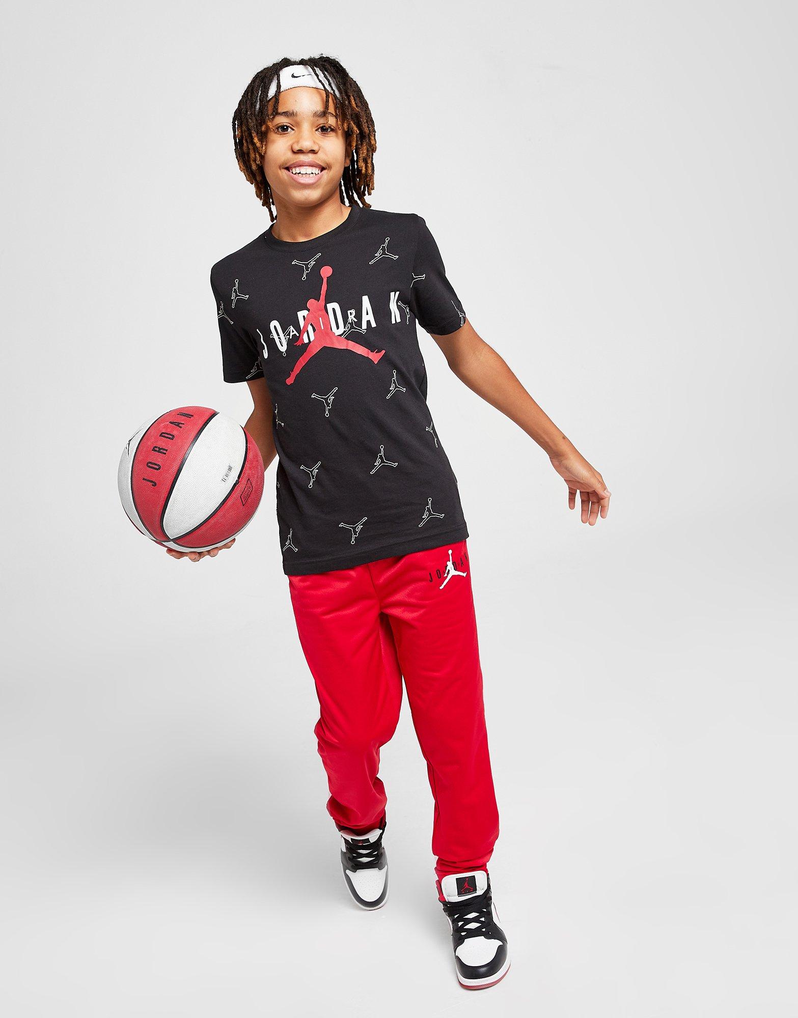 Koszulka, t-shirt dziecięcy JORDAN T-SHIRT ALL OVER PRINT T-SHIRT 95B025023 Biały