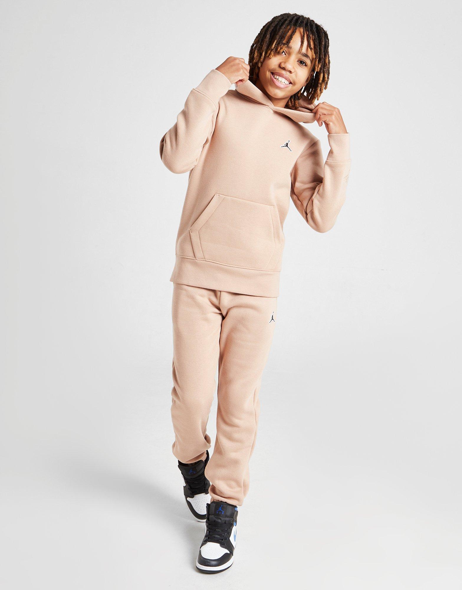 Детски суичър JORDAN СУИТЧЪР С КАЧУЛКА ESSENTIALS OH HD HEMP 95A715-X0L Бежов