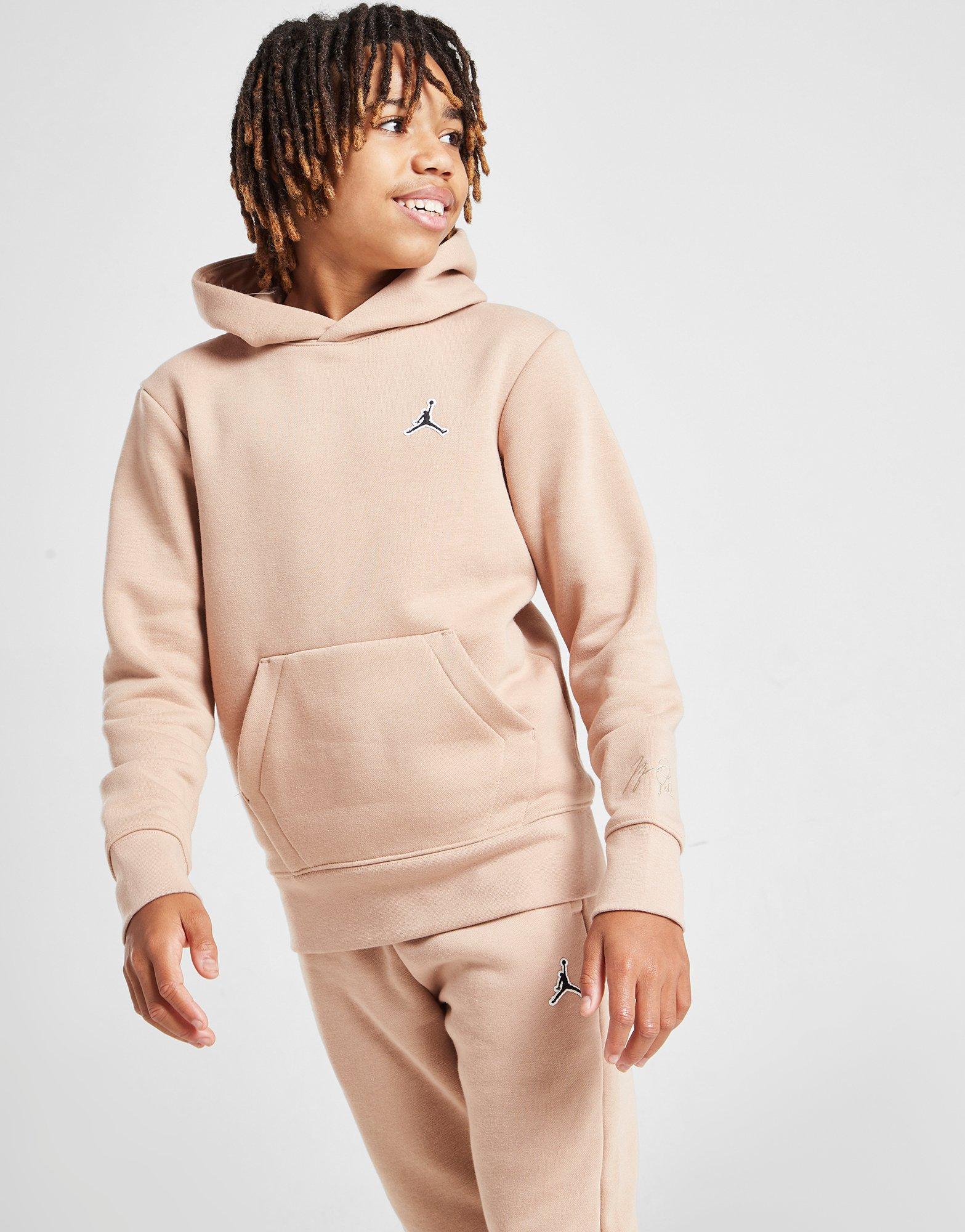 Детски суичър JORDAN СУИТЧЪР С КАЧУЛКА ESSENTIALS OH HD HEMP 95A715-X0L Бежов