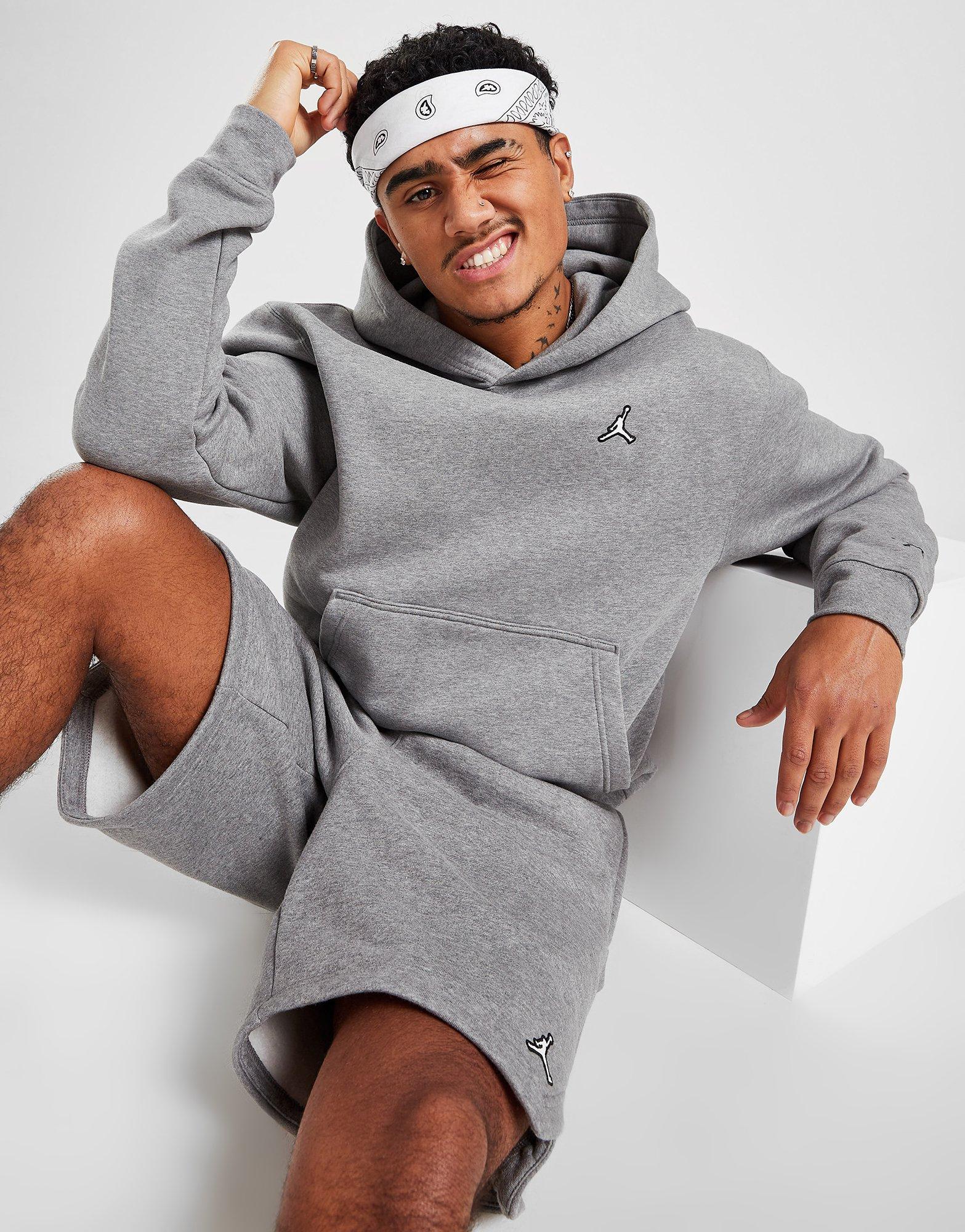 Pánska mikina JORDAN ESSENTIAL OVERHEAD HOODIE DA9818-091 Sivá