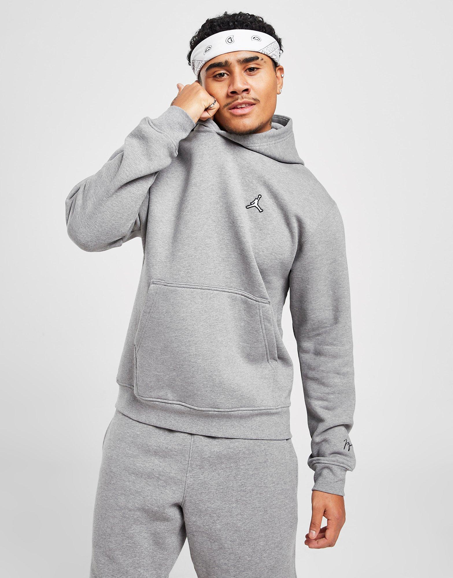 Pánska mikina JORDAN ESSENTIAL OVERHEAD HOODIE DA9818-091 Sivá