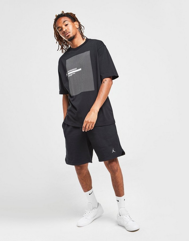 Pantaloni scurți pentru bărbați JORDAN PANTALONI SCURȚI ESSENTIAL FLEECE SHORTS DA9826-010 Negru