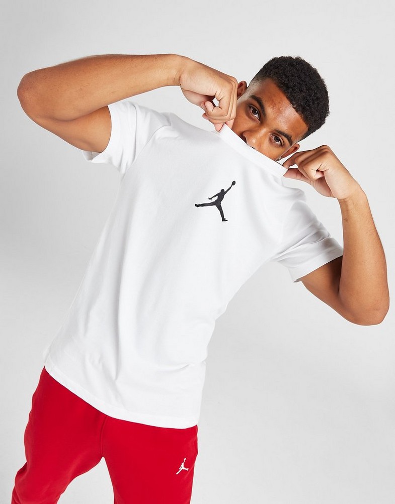 Tricou pentru bărbați JORDAN TRICOU CENTRAL LOGO TRICOU CW5190-102 Alb