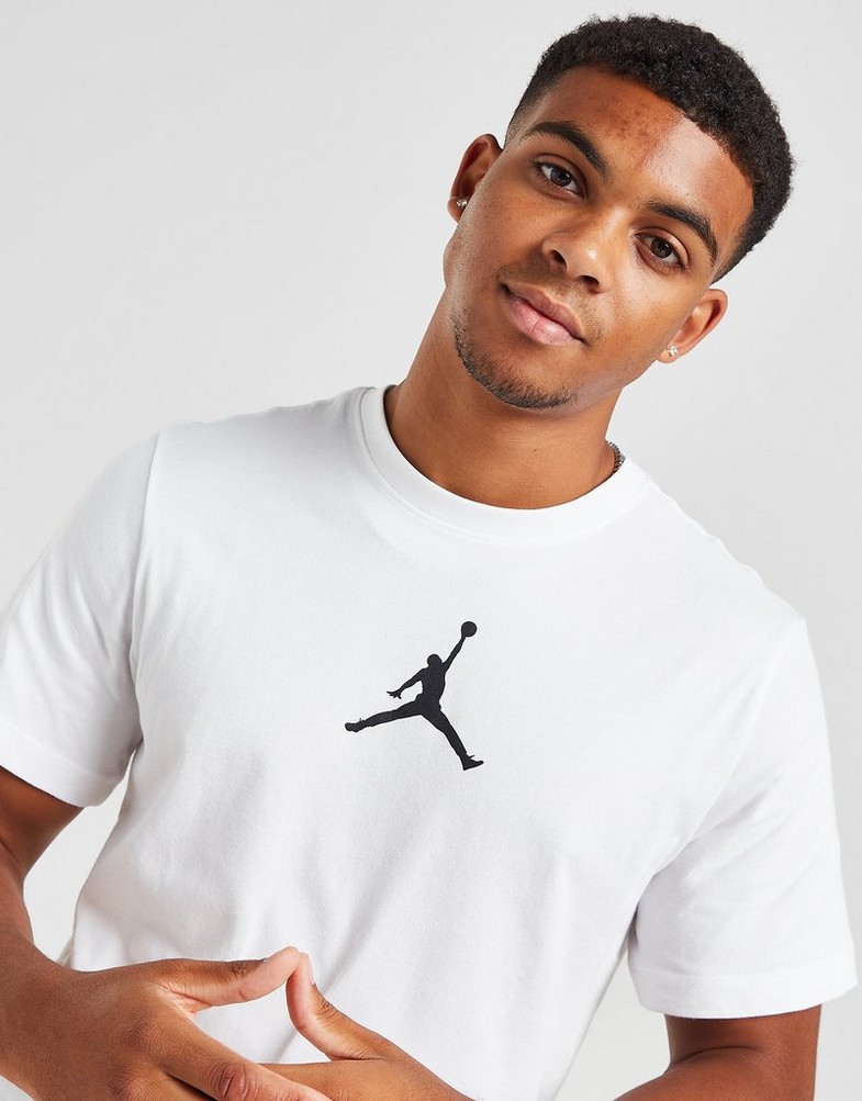 Tricou pentru bărbați JORDAN TRICOU CENTRAL LOGO TRICOU CW5190-102 Alb
