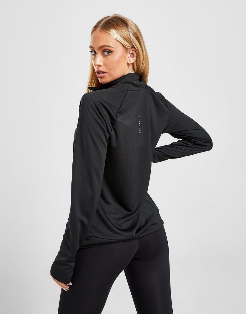 NIKE BEZRĘKAWNIK RUNNING DOUBLE SWOOSH 1/4 ZIP TOP DD4902010 Czarny