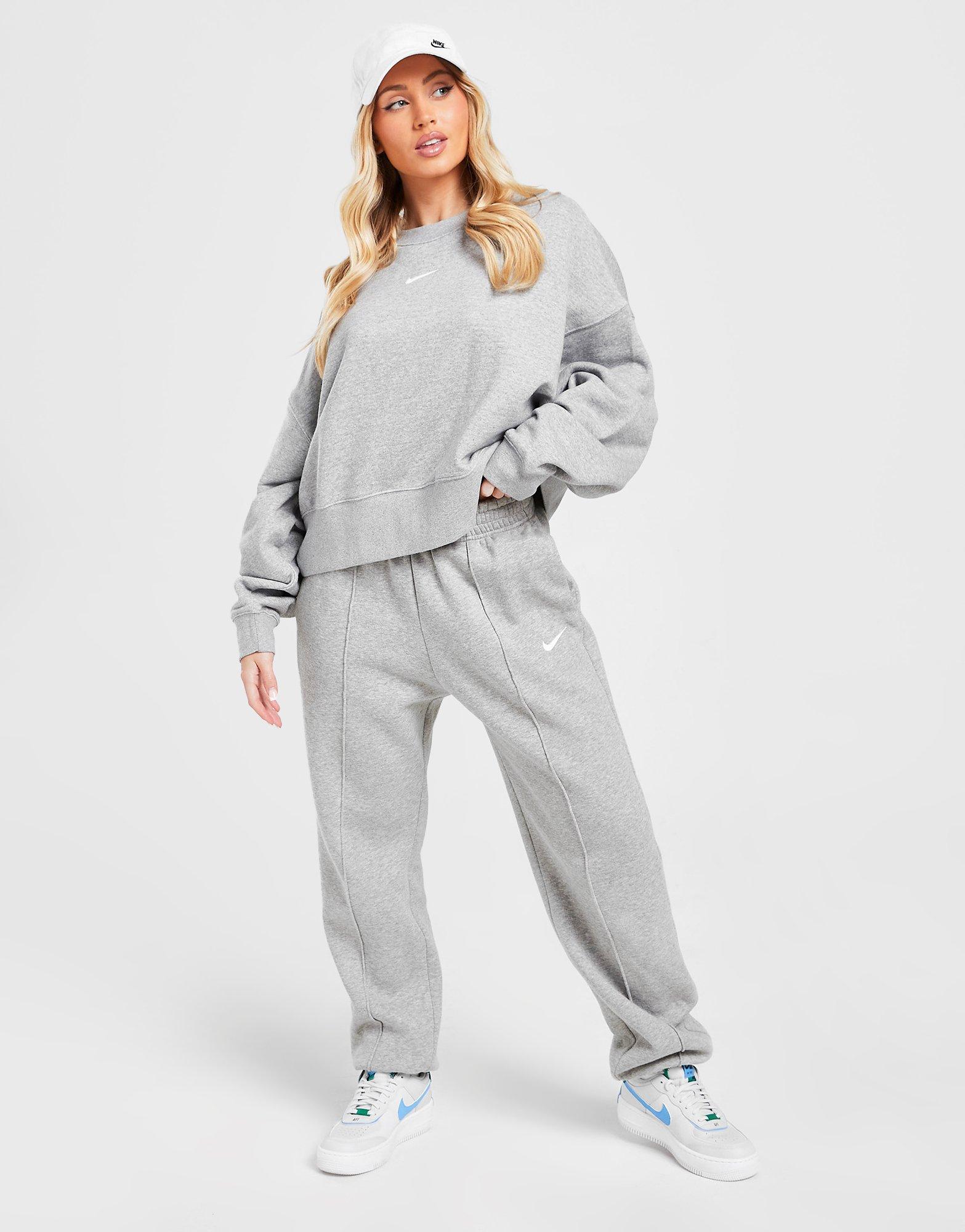 NIKE BLUZA W NSW ESSNTL CLCTN FLC OS CRW DJ7665-063 | kolor Szary