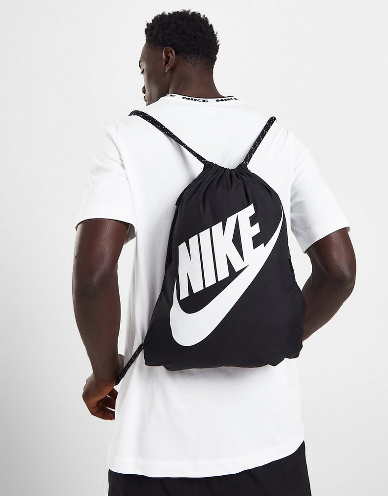 Plecak sportowy męski NIKE WOREK NK HERITAGE DRAWSTRING DC4245-010 Czarny