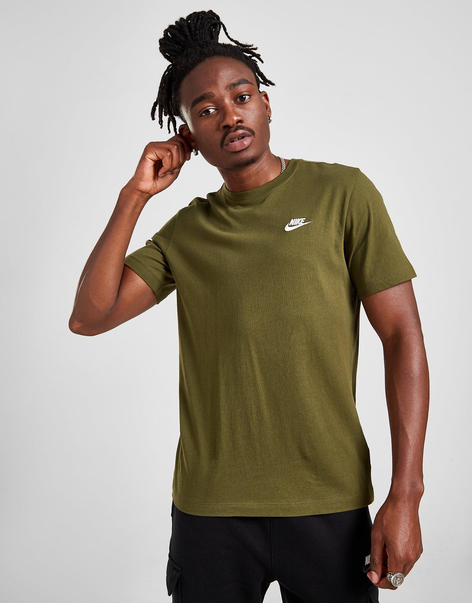 Koszulka, t-shirt męski NIKE T-SHIRT SPORTSWEAR CLUB AR4997-327 Khaki